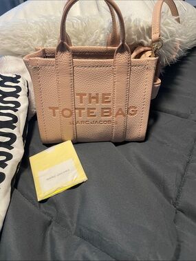 Marc Jacobs Mini Leather Tote Bag in Blush